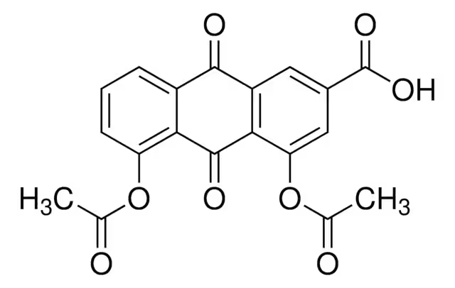 Diacerein structure, CAS 13739-02-1