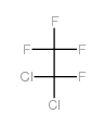 Dichlorotetrafluoroethane structure, CAS 1320-37-2