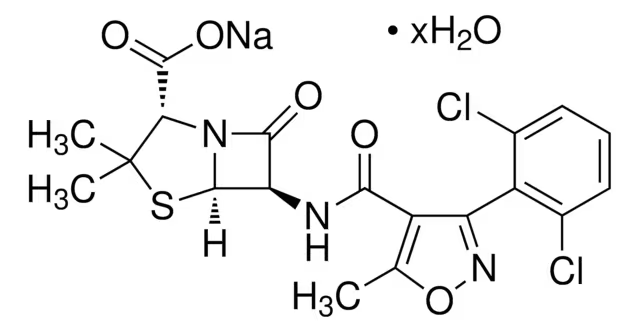 Dicloxacillin structure, CAS 3116-76-5