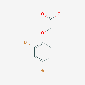 2,4-Dibromophenoxyacetic acid structure, CAS 10129-78-9