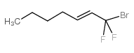 1-Bromo-1,1-difluoro-2-heptene structure, CAS 262296-38-8