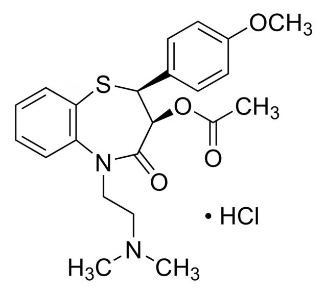 Diltiazem hydrochloride structure, CAS 33286-22-5