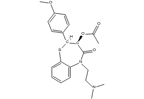Diltiazen structure, CAS 42399-41-7