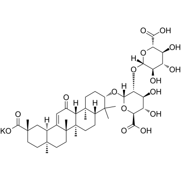 Dipotassium glycyrrhizinate structure, CAS 68797-35-3