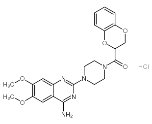 Doxazosin hydrochloride structure, CAS 70918-01-3