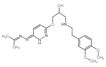 Dramedilol structure, CAS 76953-65-6