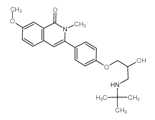 Draquinolol structure, CAS 67793-71-9