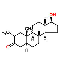 Drostanolone structure, CAS 58-19-5