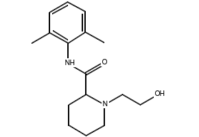 Droxicainide structure, CAS 78421-12-2