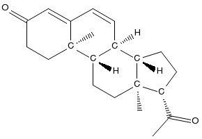 Dydrogesterone structure, CAS 152-62-5