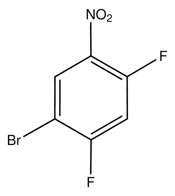 1-Bromo-2,4-difluoro-5-nitrobenzene structure, CAS 345-24-4