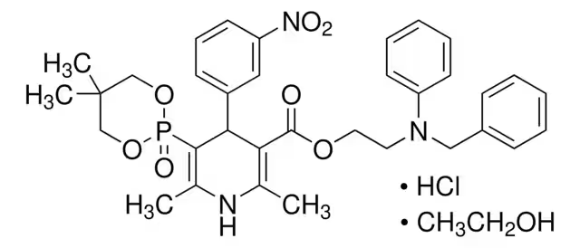 Efonidipine structure, CAS 111011-63-3
