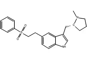 Eletriptan structure, CAS 143322-58-1