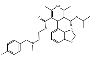 Elgodipine structure, CAS 119413-55-7