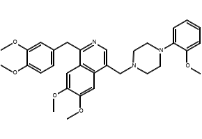 Elziverine structure, CAS 95520-81-3
