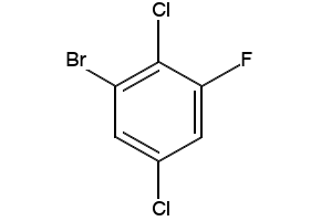 1-Bromo-2,5-dichloro-3-fluorobenzene structure, CAS 202865-57-4