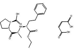 Enalapril maleate structure, CAS 76095-16-4