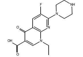 Enoxacin structure, CAS 74011-58-8