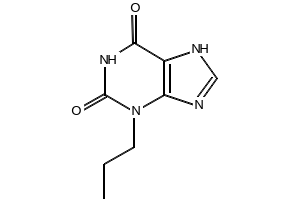 Enprofylline structure, CAS 41078-02-8
