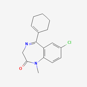 Tetrazepam structure, CAS 10379-14-3