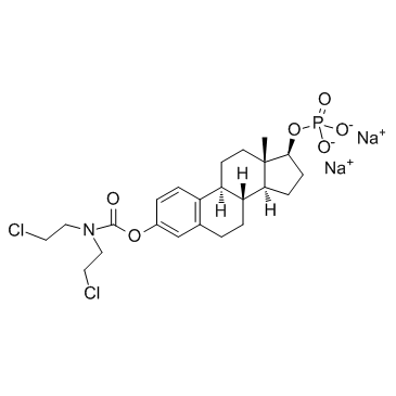 Estramustine phosphate sodium structure, CAS 52205-73-9