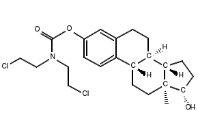 Estramustine sodium phosphate structure, CAS 2998-57-4