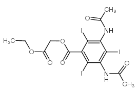 Ethyl cartrizoate structure, CAS 5714-09-0
