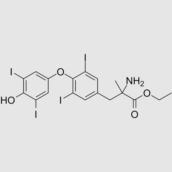 Etiroxate structure, CAS 17365-01-4