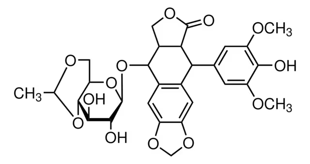Etoposide structure, CAS 33419-42-0