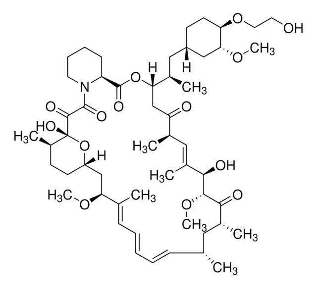 Everolimus structure, CAS 159351-69-6