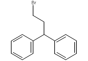 1-Bromo-3,3-diphenylpropane structure, CAS 20017-68-9