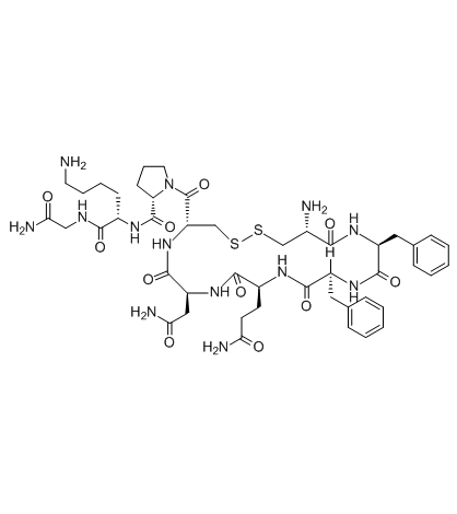 Felypressin structure, CAS 56-59-7