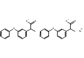 Fenoprofen calcium structure, CAS 34597-40-5