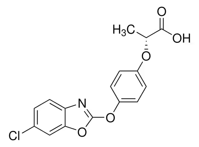 Fenoxaprop-P structure, CAS 113158-40-0