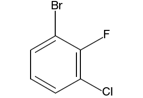 1-Bromo-3-chloro-2-fluorobenzene structure, CAS 144584-65-6