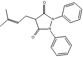 Feprazone structure, CAS 30748-29-9
