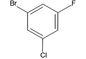 1-Bromo-3-chloro-5-fluorobenzene structure, CAS 33863-76-2