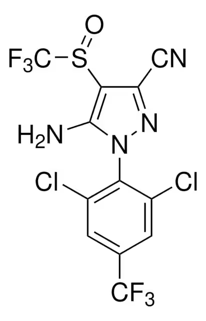 Fipronil structure, CAS 120068-37-3