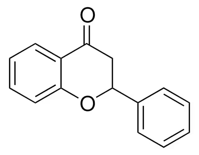 Flavanone structure, CAS 487-26-3