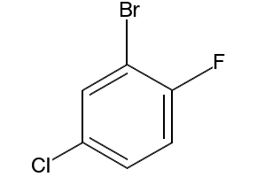 1-Bromo-3-chloro-6-fluorobenzene structure, CAS 1996-30-1