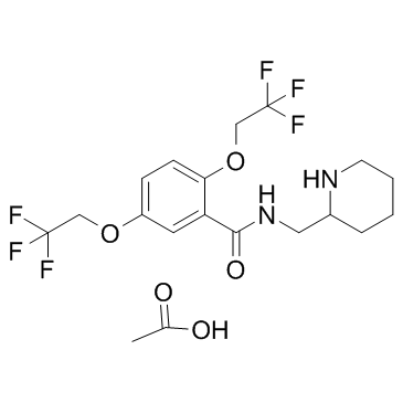 Flecainide acetate structure, CAS 54143-56-5