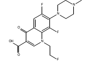 Fleroxacin structure, CAS 79660-72-3