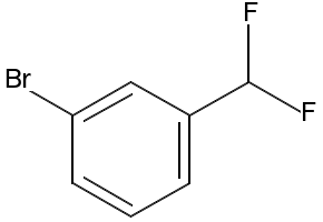 1-Bromo-3-difluoromethylbenzene structure, CAS 29848-59-7