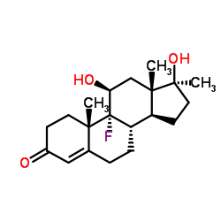 Fluoxymesterone structure, CAS 76-43-7