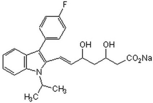 Fluvastatin sodium structure, CAS 93957-55-2