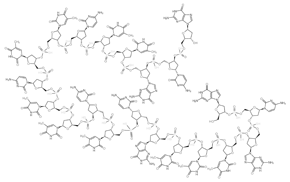 Fomivirsen structure, CAS 144245-52-3