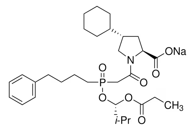 Fosinopril sodium structure, CAS 88889-14-9