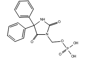 Fosphenytoin structure, CAS 93390-81-9