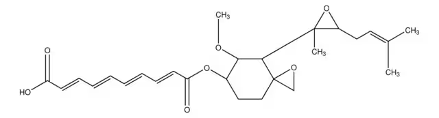 Fumagillin structure, CAS 23110-15-8
