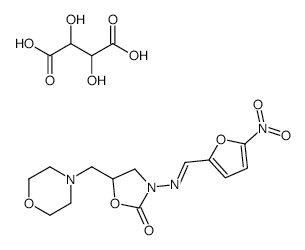 Furaltadone tartrate salt structure, CAS 14343-71-6